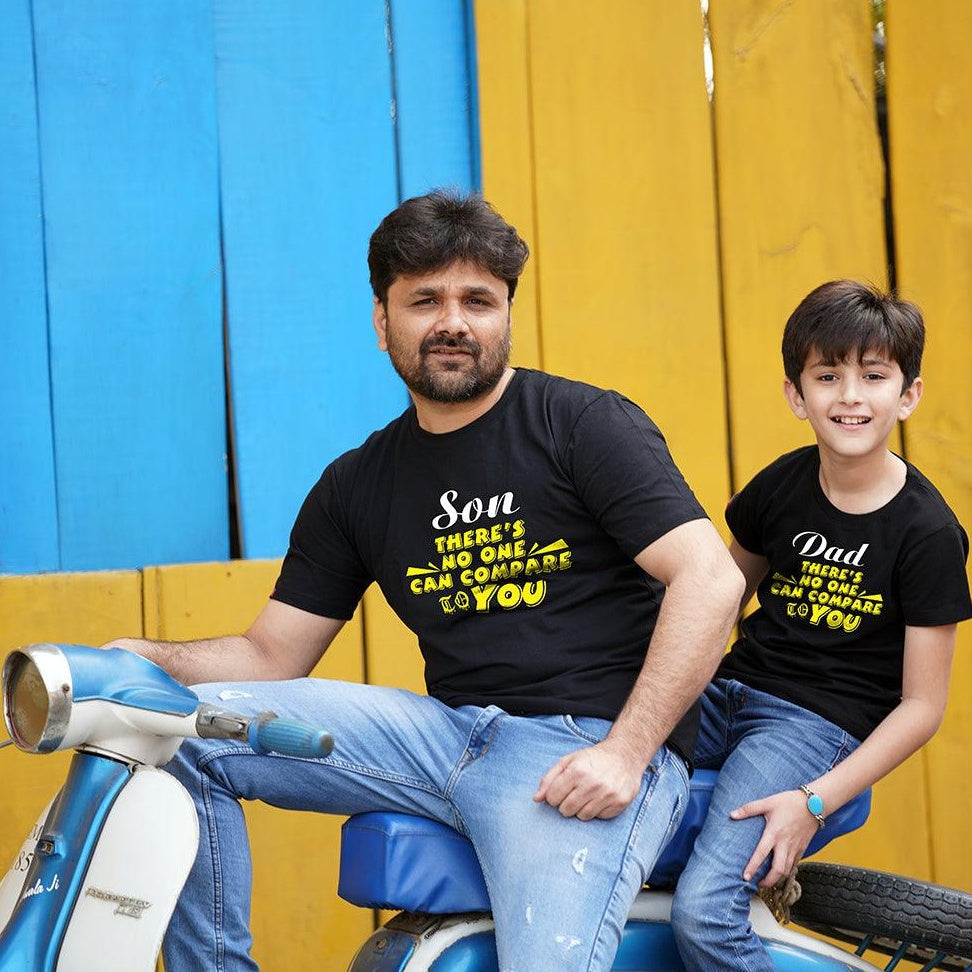There is no one in Compare to You Dad-Son Combo (Black)