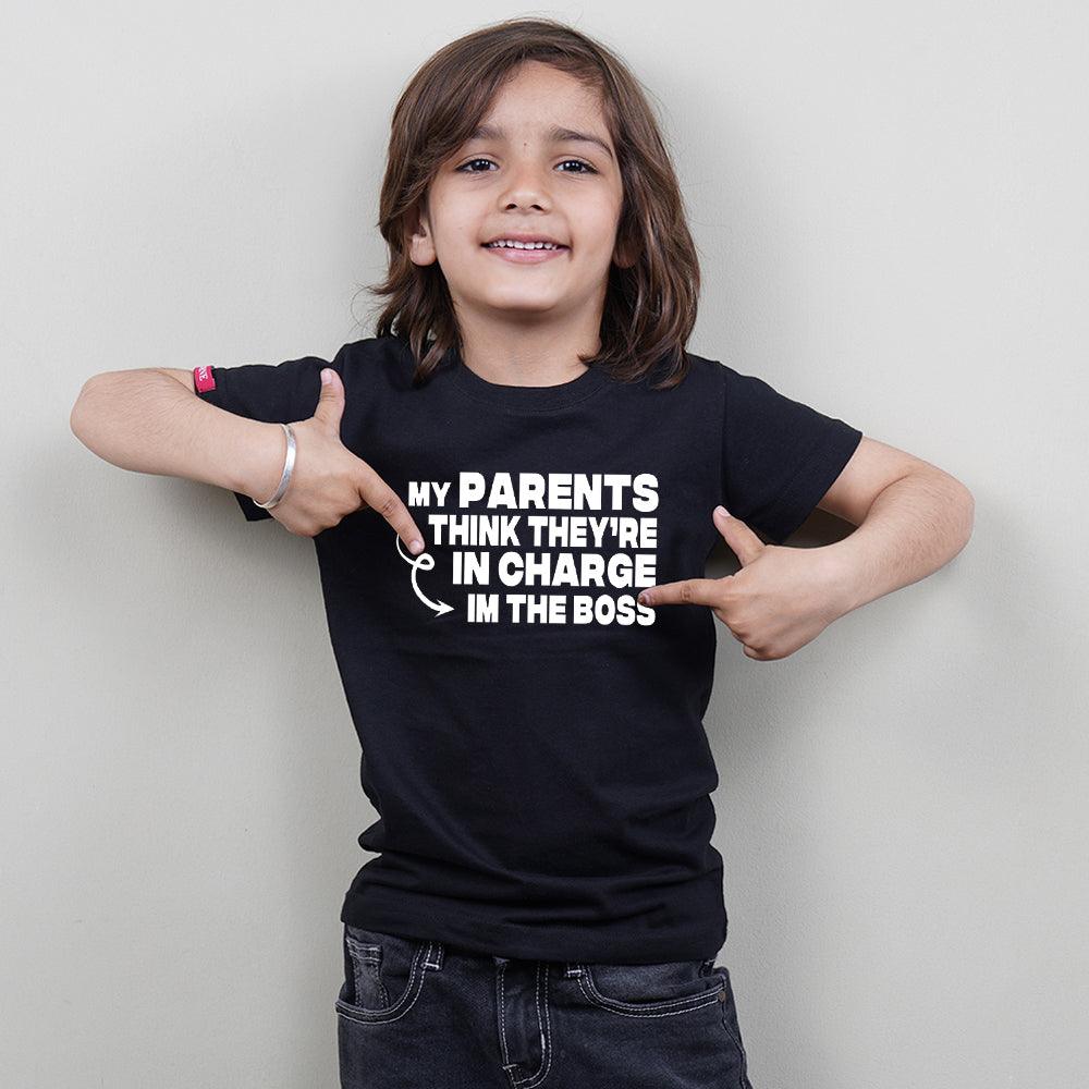 I Am The Boss Kids T-Shirt-Children's Day T-Shirt - big-little-feelings